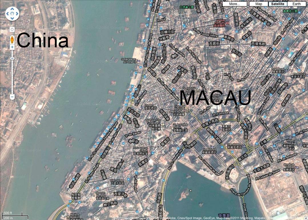 карта Сан-мало Макао