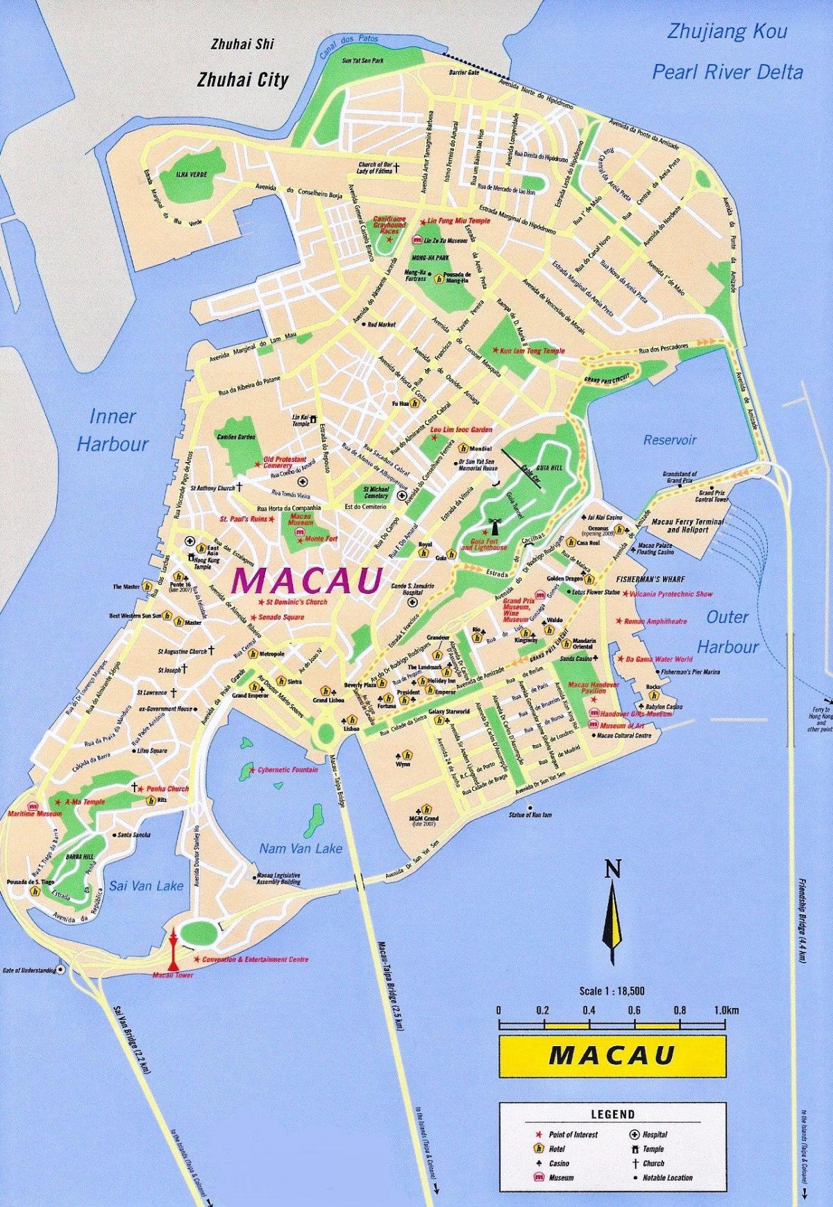 Макао карте