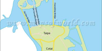 Полуостров Макао карте